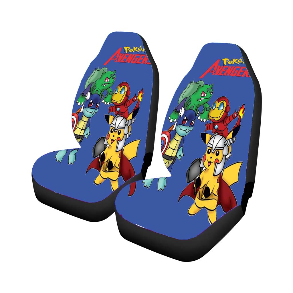 Pokemon Avengers Car Seat Covers