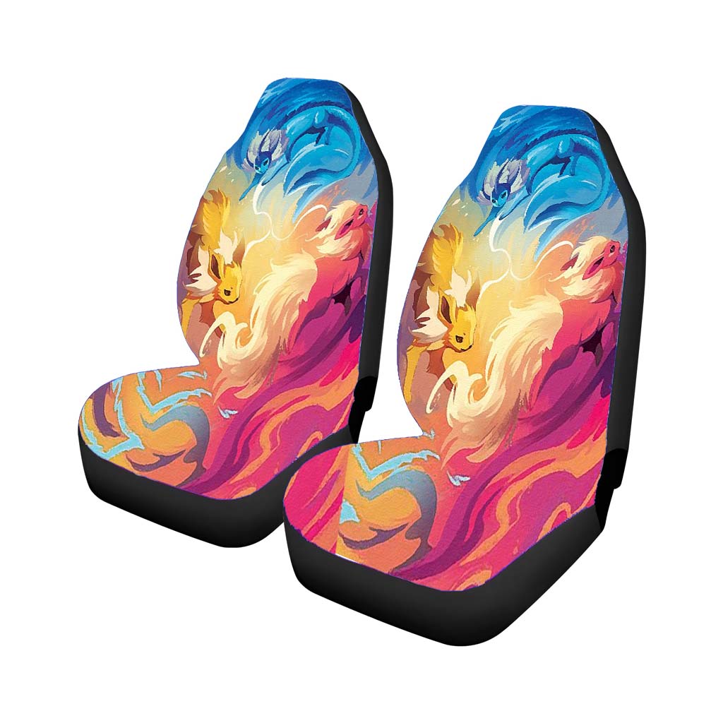 Pokemon Gathering Of Elements Paintings On Canvas Car Seat Covers