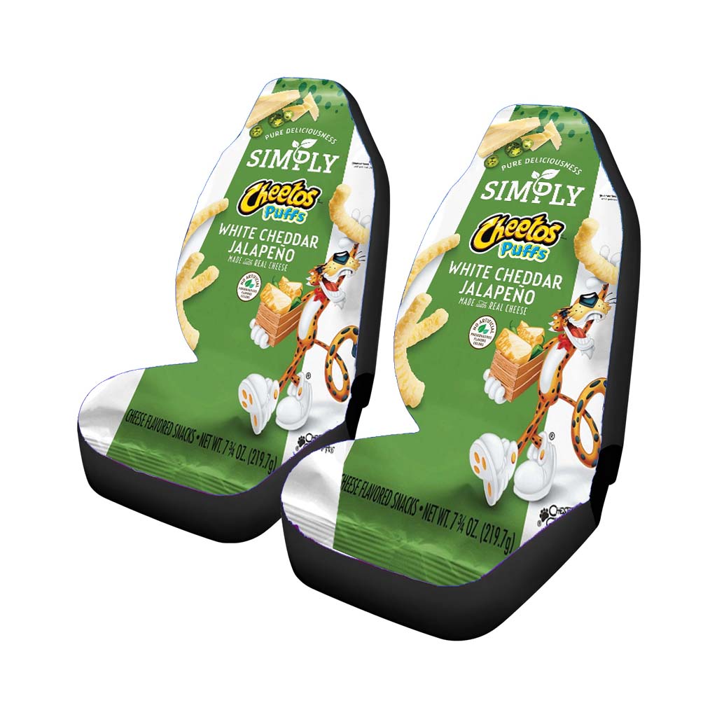 Pure Delicioussness Simply Cheetos Puffs White Cheddar Jalapeno Made With Real Cheese Car Seat Covers
