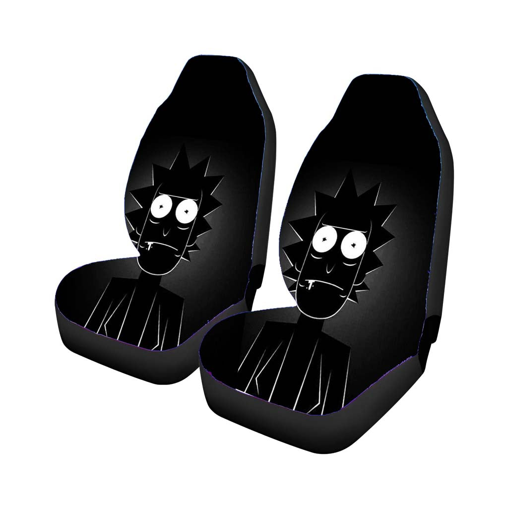 Rick And Morty Black White Wallpaper Car Seat Covers