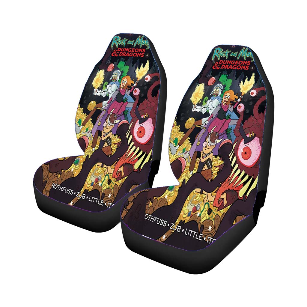 Rick And Morty Dungeons And Dragons Car Seat Covers