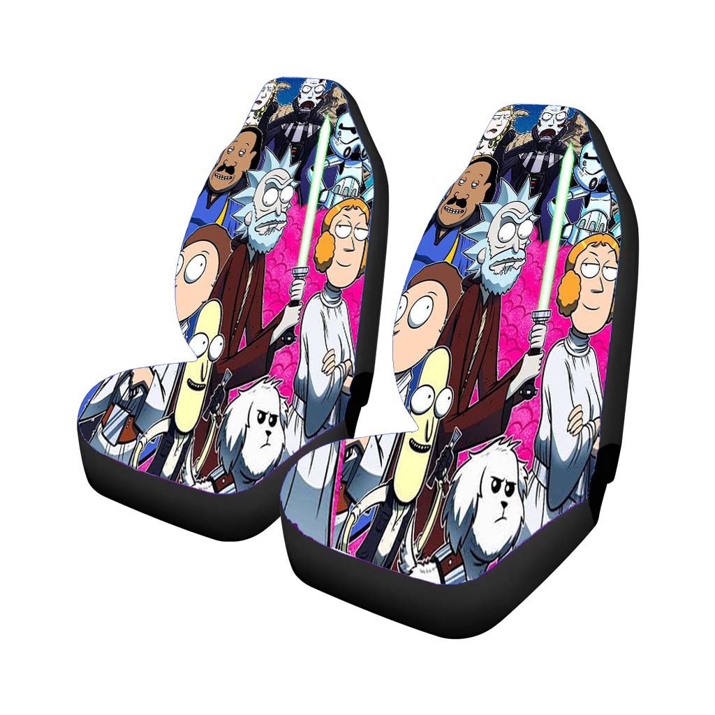 Rick And Morty X Star Wars Car Seat Covers
