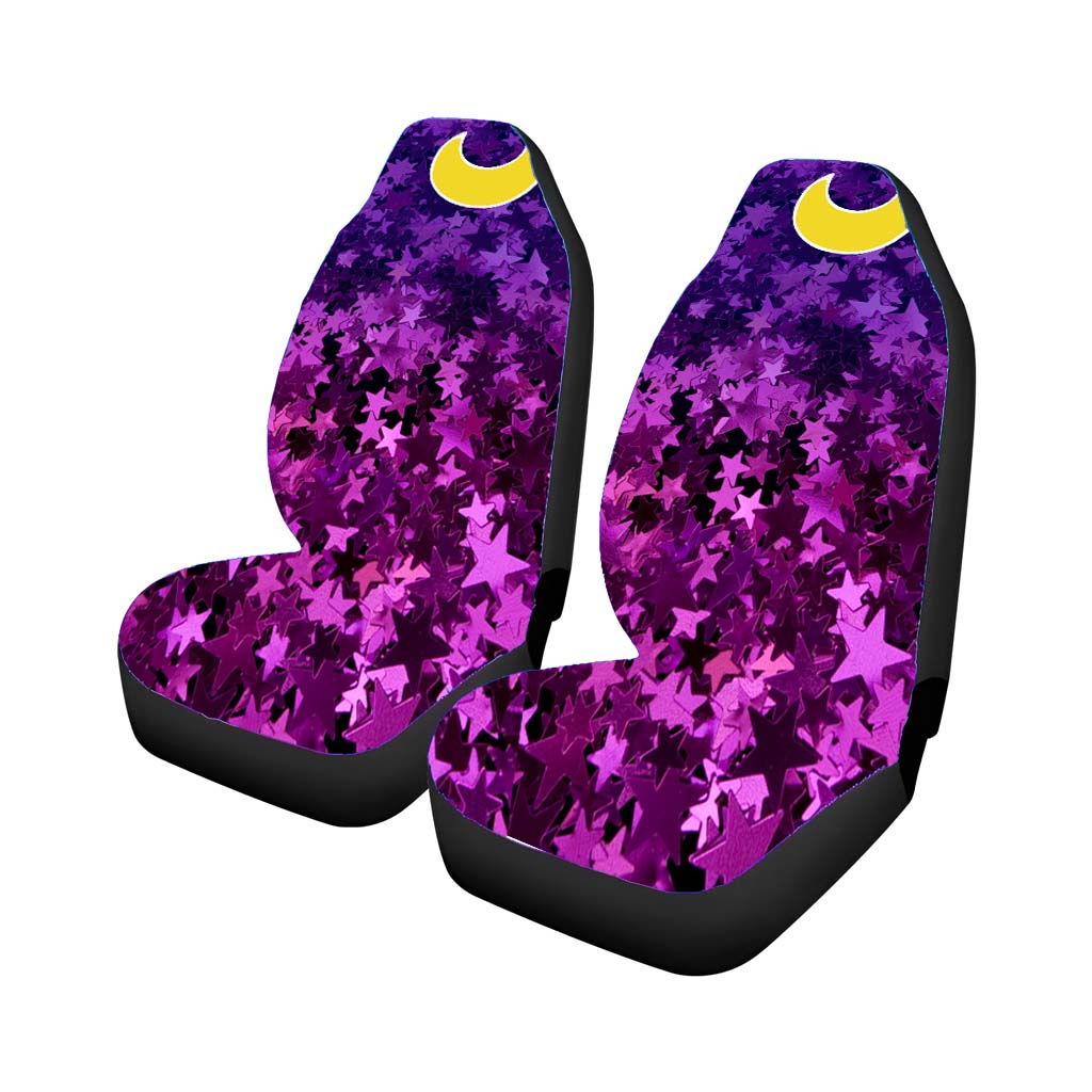 Sailor Moon Glitter Luna Moon Cat Car Seat Covers
