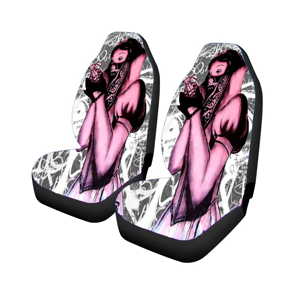 Snow White Banksy Art Car Seat Covers
