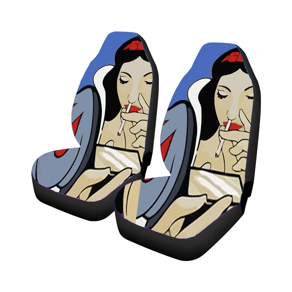 Snow White Punk Smoking Car Seat Covers