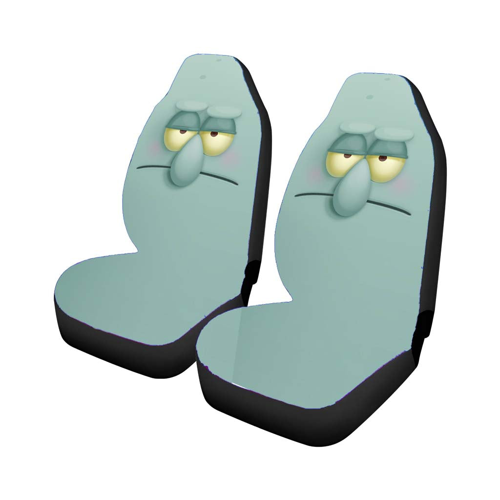 Spongebob Squarepants Squidward Face Car Seat Covers