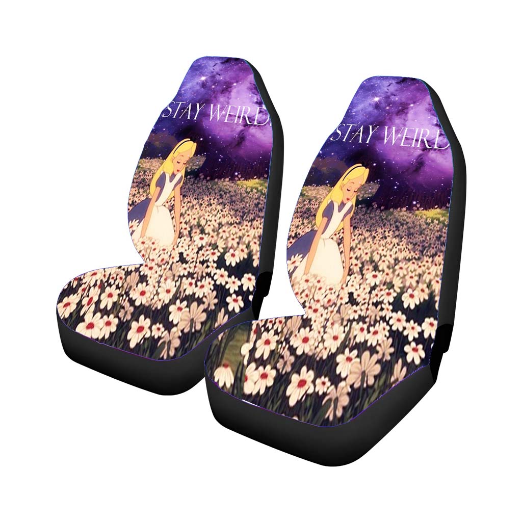 Stay Weird Alice Wonderland Car Seat Covers