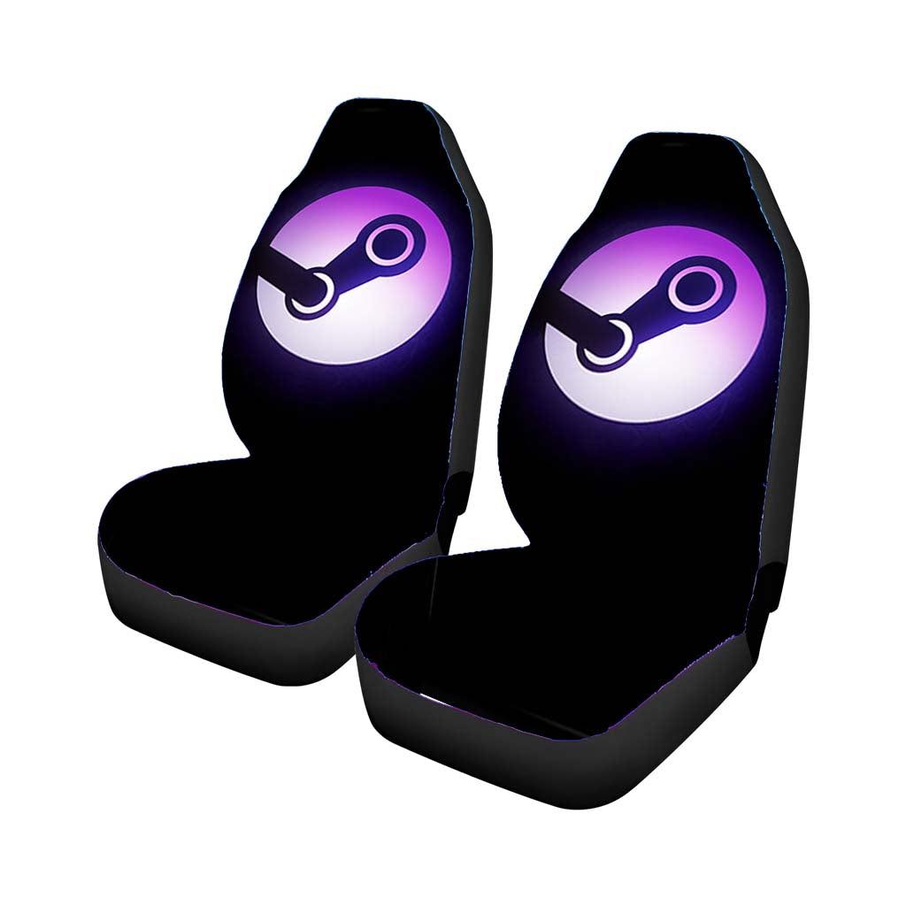 Steam Logo Purple Car Seat Covers