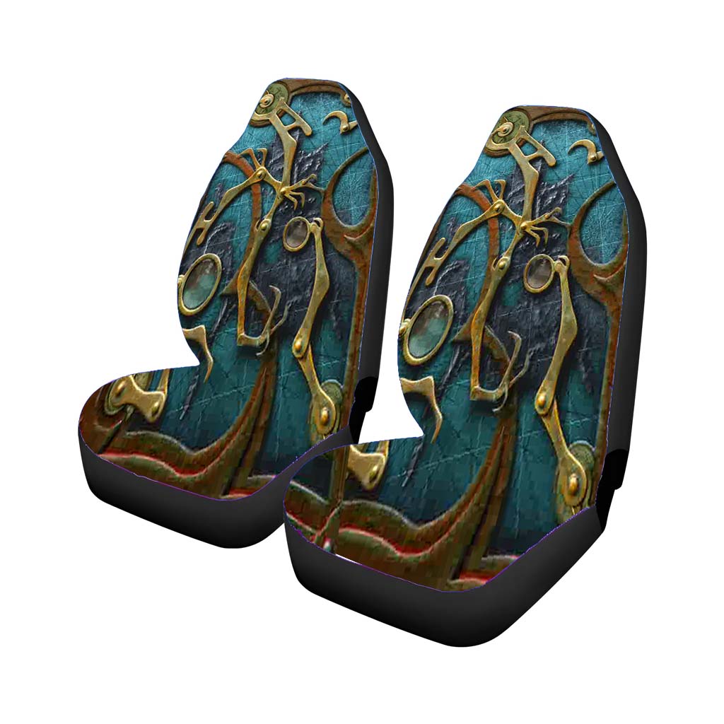 Steampunk Book Cover Car Seat Covers