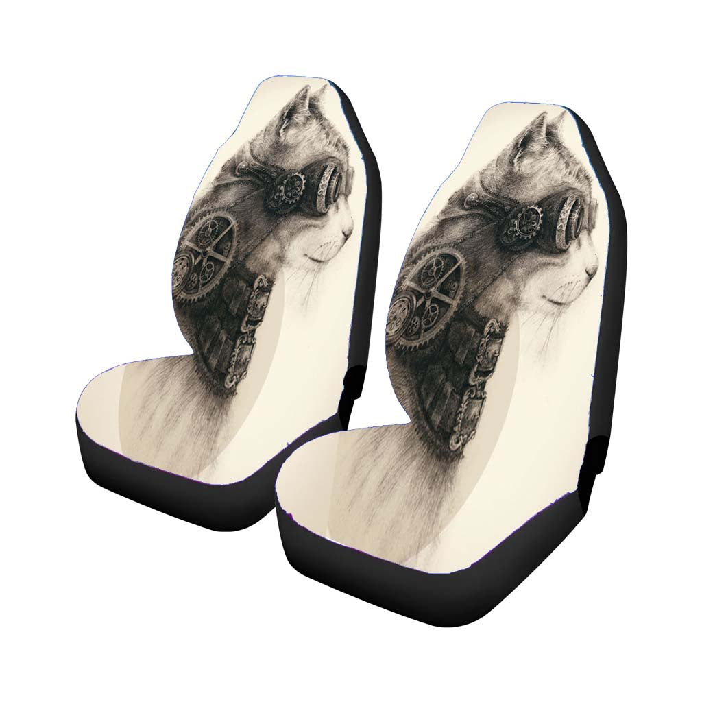 Steampunk Cat Car Seat Covers