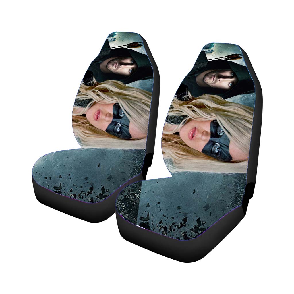 Stephen Amell & Caity Lotz Car Seat Covers