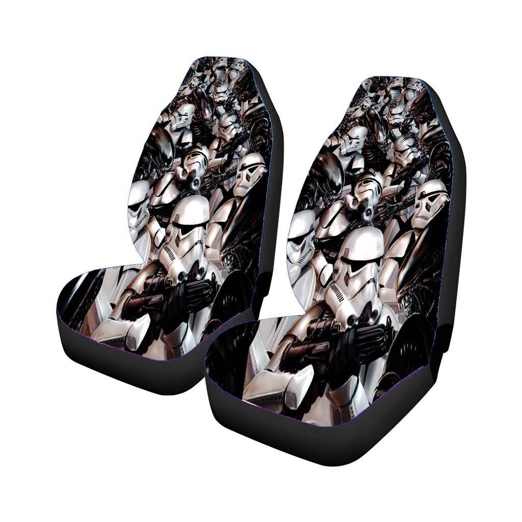 Stormtroopers Vesrus Aliens Car Seat Covers