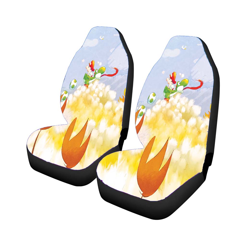 Super Mario World Yoshis Island Wallpape Car Seat Covers