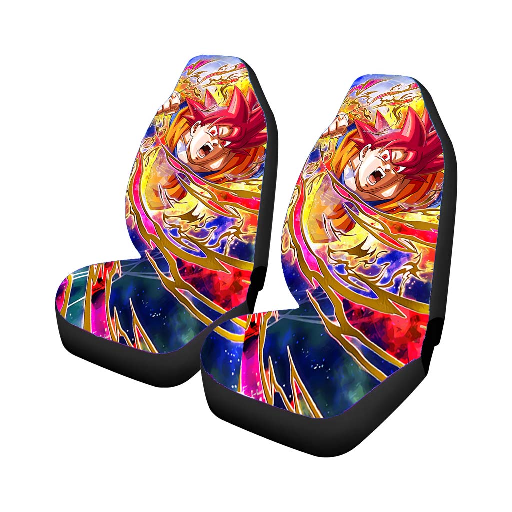 Super Saiyan God Goku Car Seat Covers