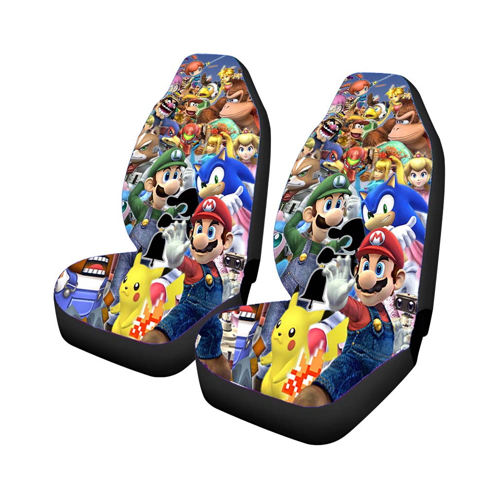 Super Smash Bros Brawl Friend All Nintendo Characters Car Seat Covers