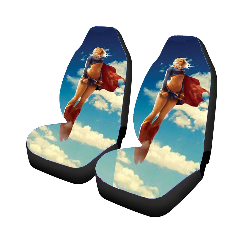 Supergirl Clouds Car Seat Covers