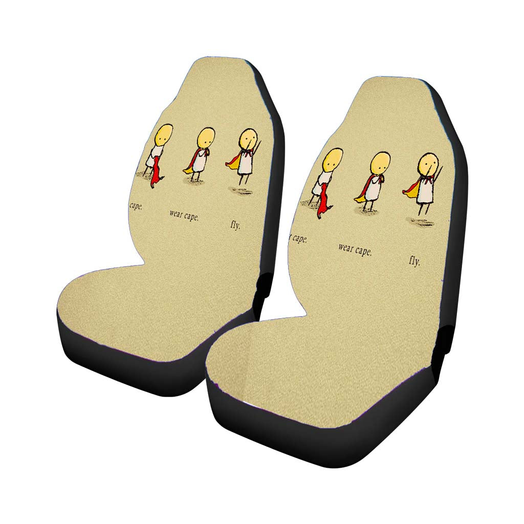 Superhero Tutorial Vector Car Seat Covers