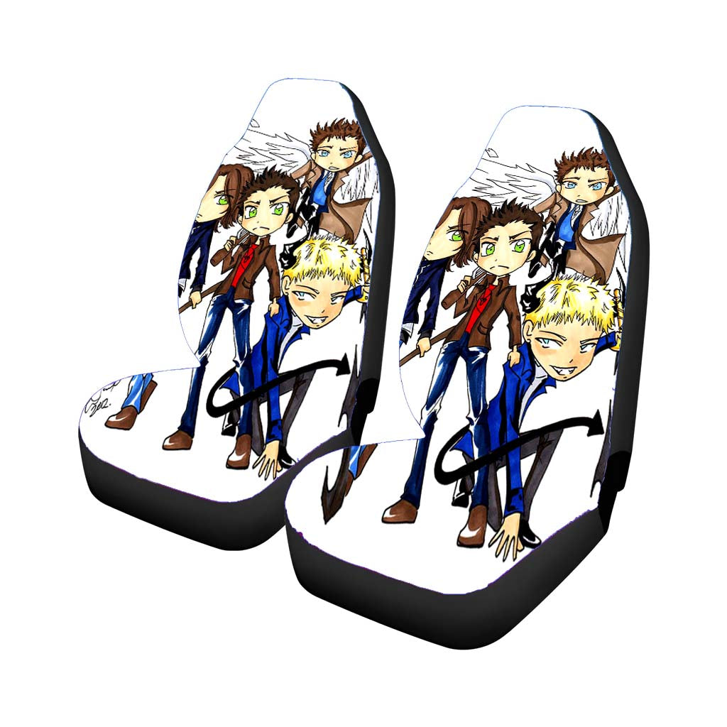 Supernatural Cartoon Car Seat Covers