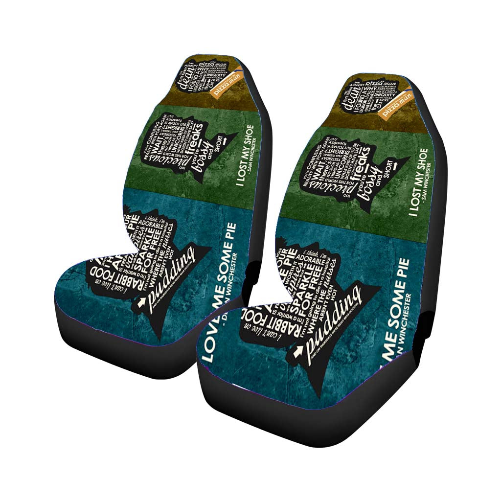 Supernatural Inspired Quote Car Seat Covers
