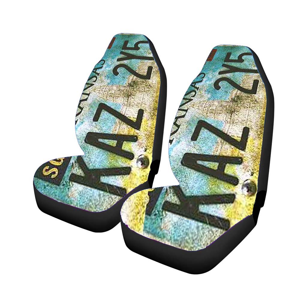Supernatural License Plate Car Seat Covers