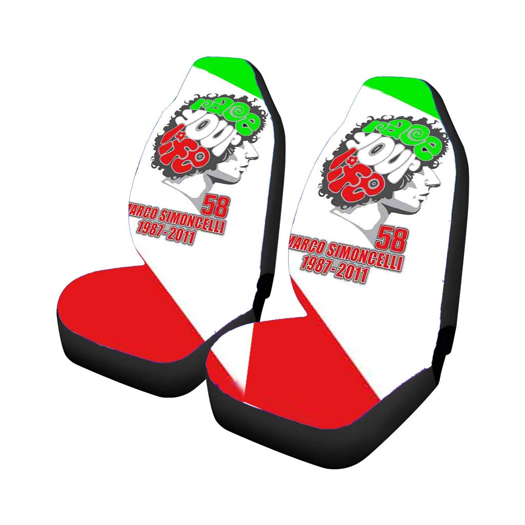 Supersic Marco Simoncelli Car Seat Covers