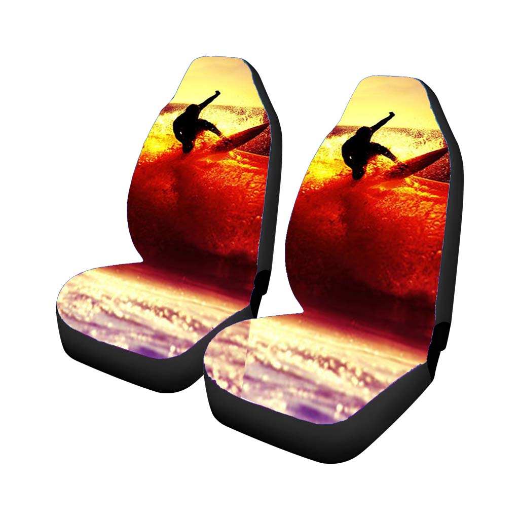 Surfing With Sunset Car Seat Covers