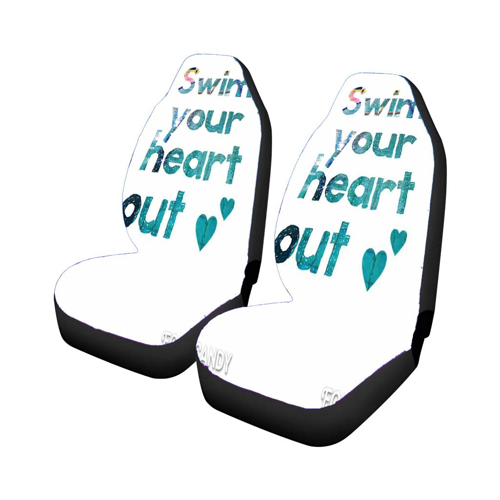 Swim Your Heart Out Car Seat Covers