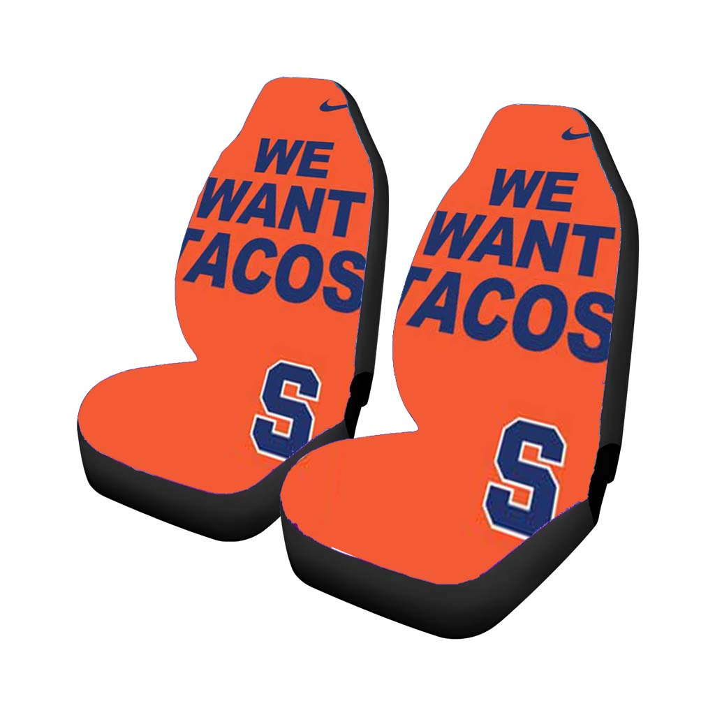Syracuse Orange We Want Tacos Car Seat Covers