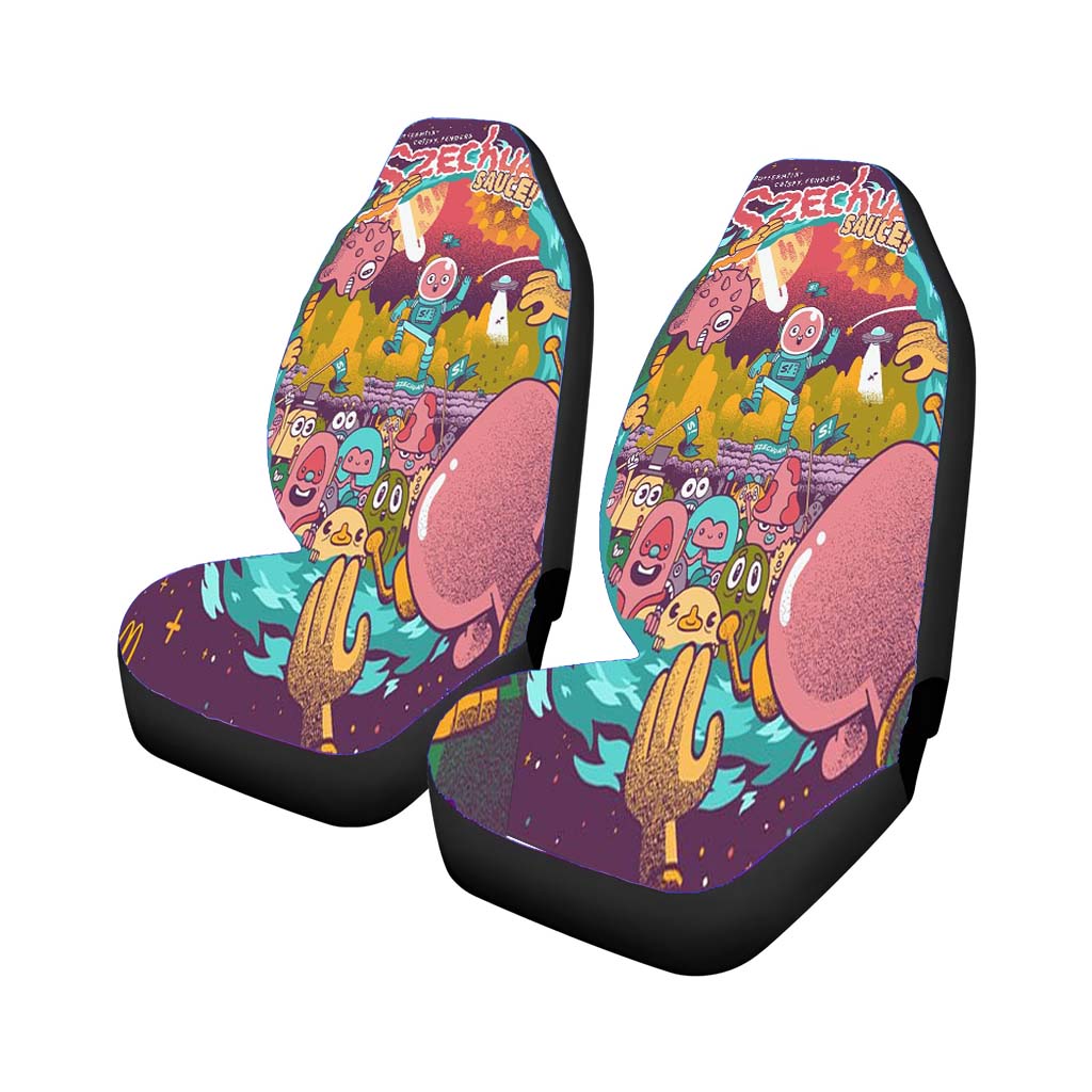 Szechuan Sauce Alien Rick And Morty Art Car Seat Covers