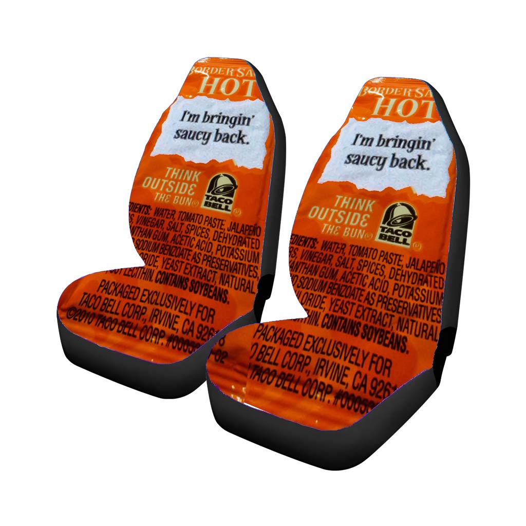 Taco Bell Im Bringin Sauce Back Car Seat Covers