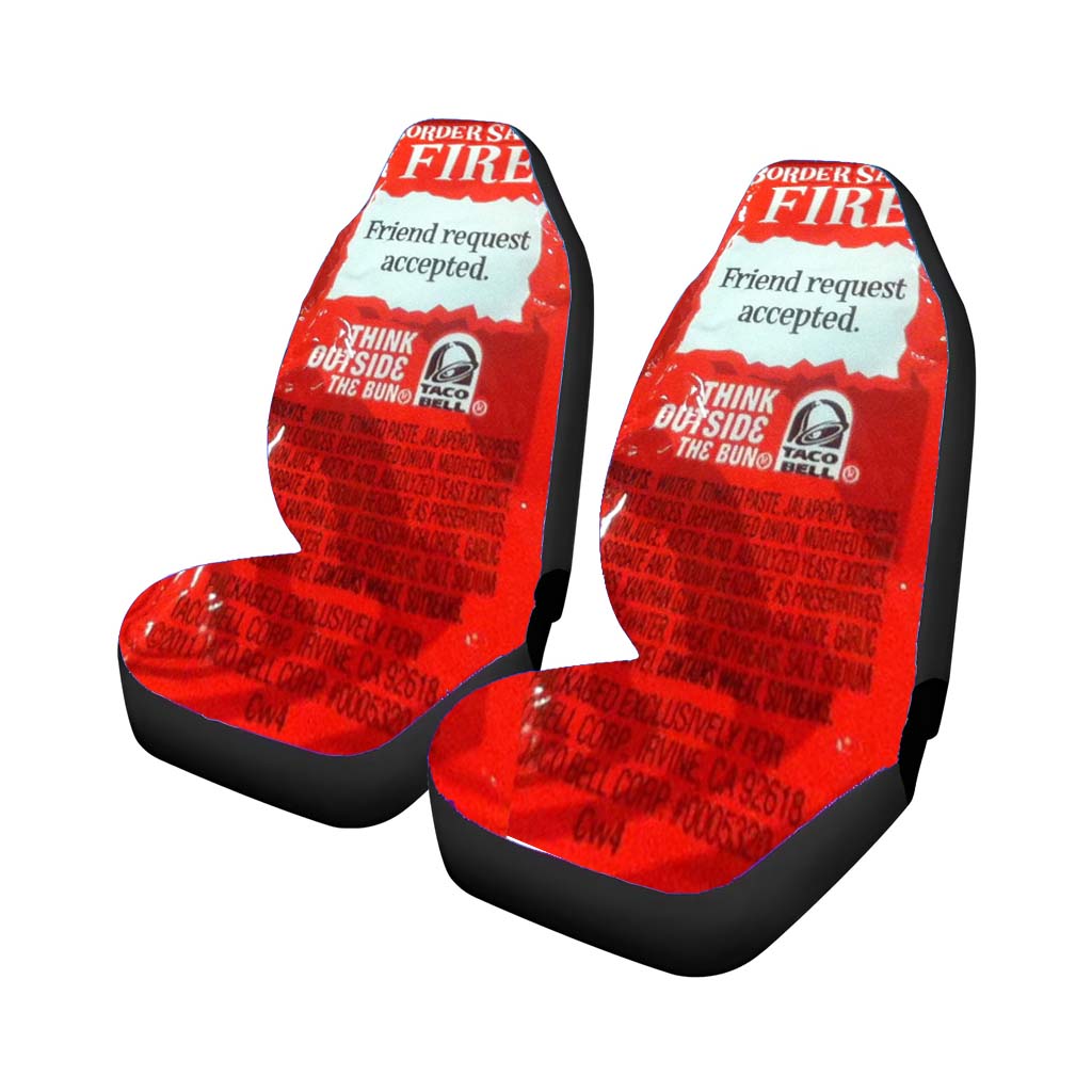 Taco Bell Sauce Fire Car Seat Covers