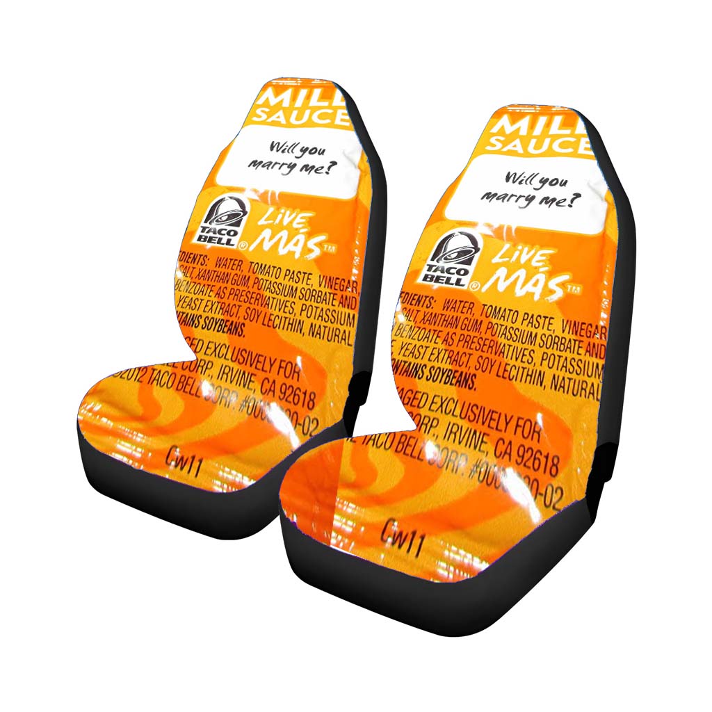 Taco Bell Sauce Mild Car Seat Covers