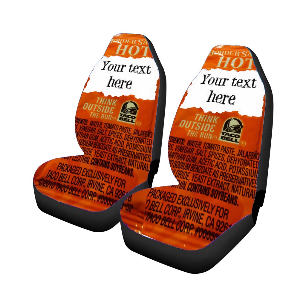 Taco Bell Your Text Here Car Seat Covers
