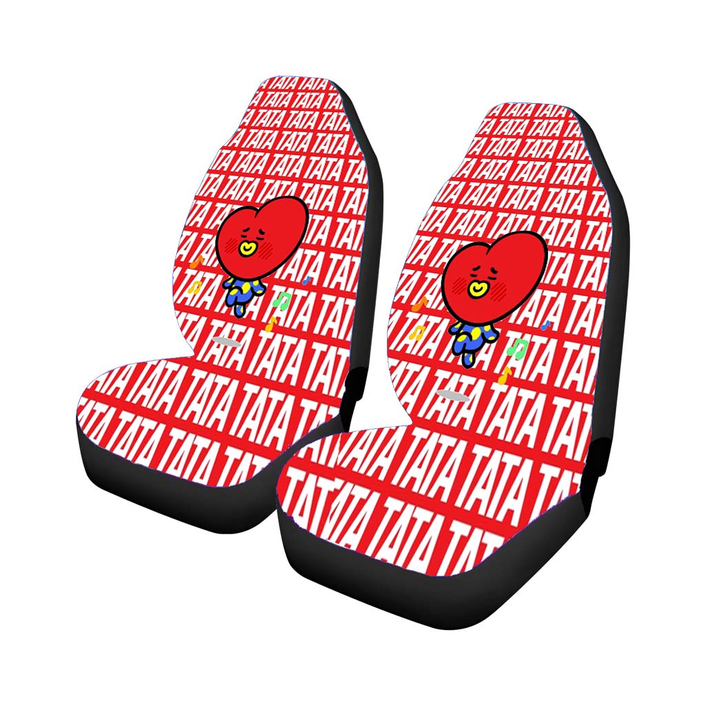Tata Bts Icon Pattern Car Seat Covers