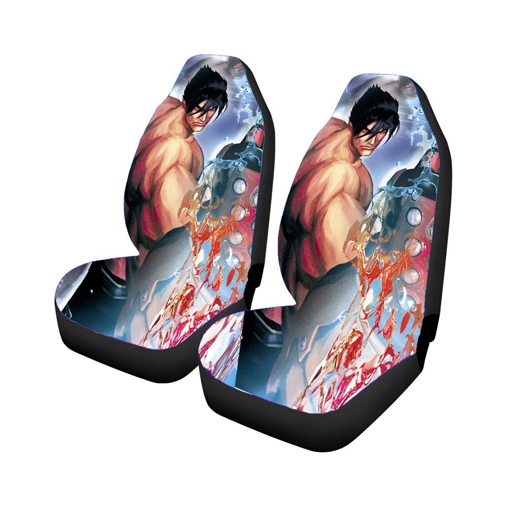 Tekken X Street Fighter Jin Kazama Car Seat Covers