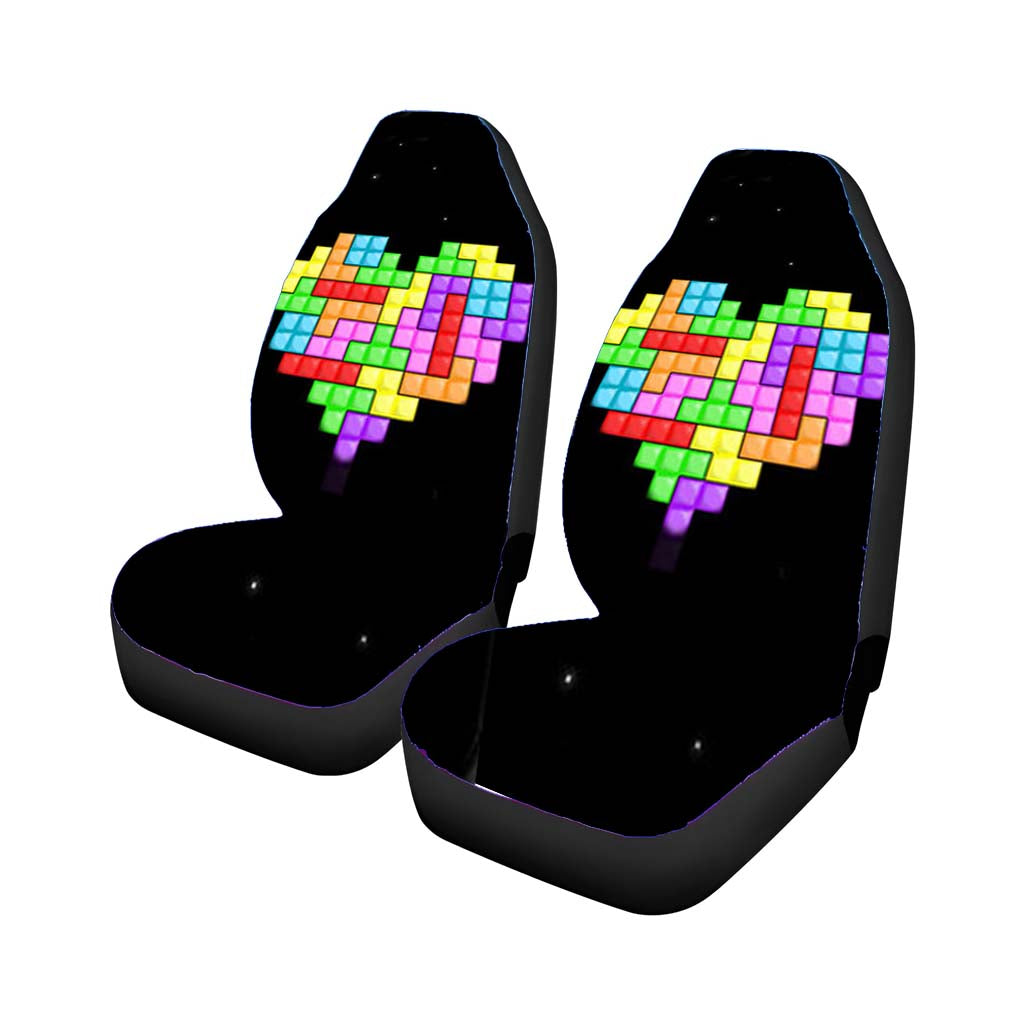 Tetris Heart Car Seat Covers