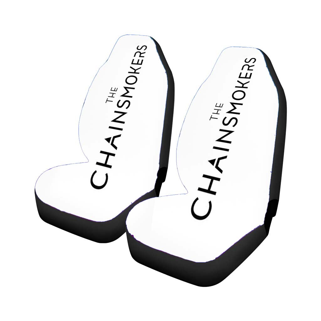 The Chainsmokers Logo White Car Seat Covers
