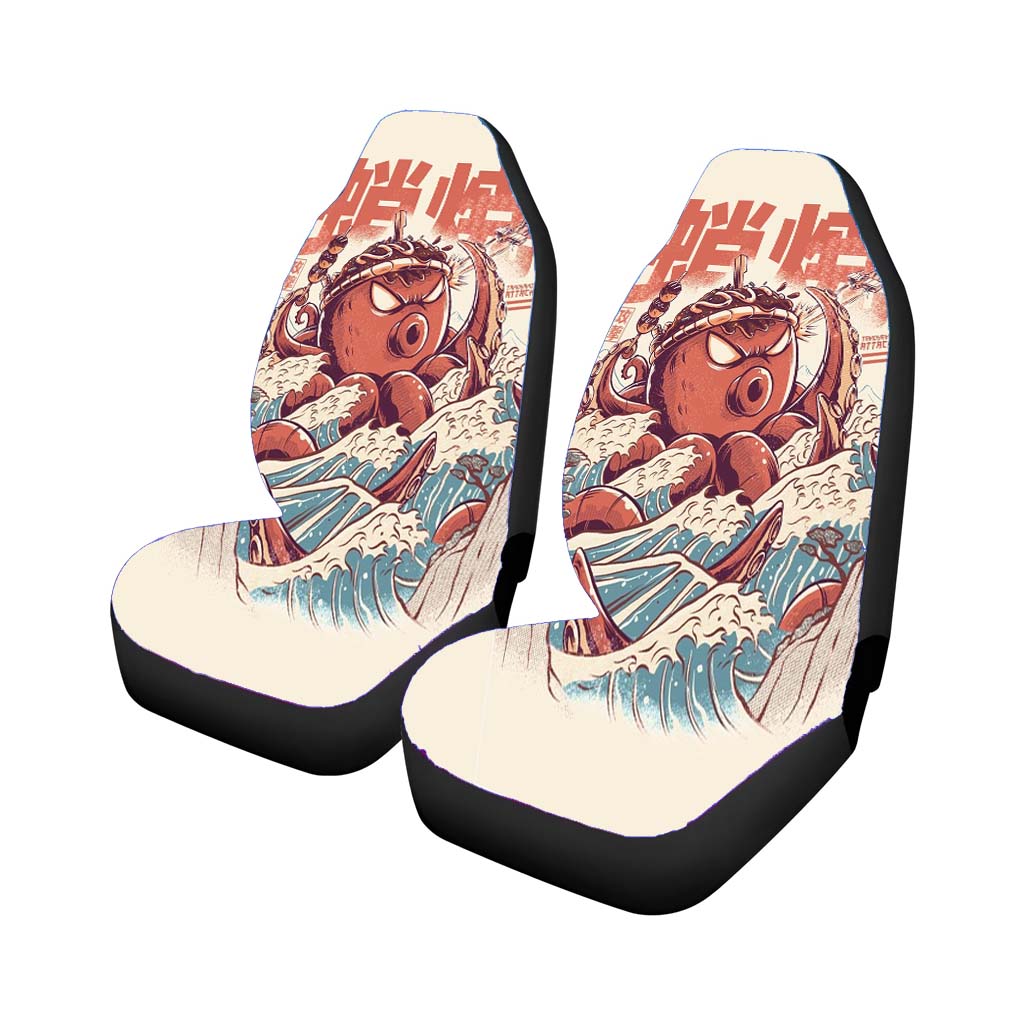 The Great Takoyaki Off Kanagawa Attack Car Seat Covers