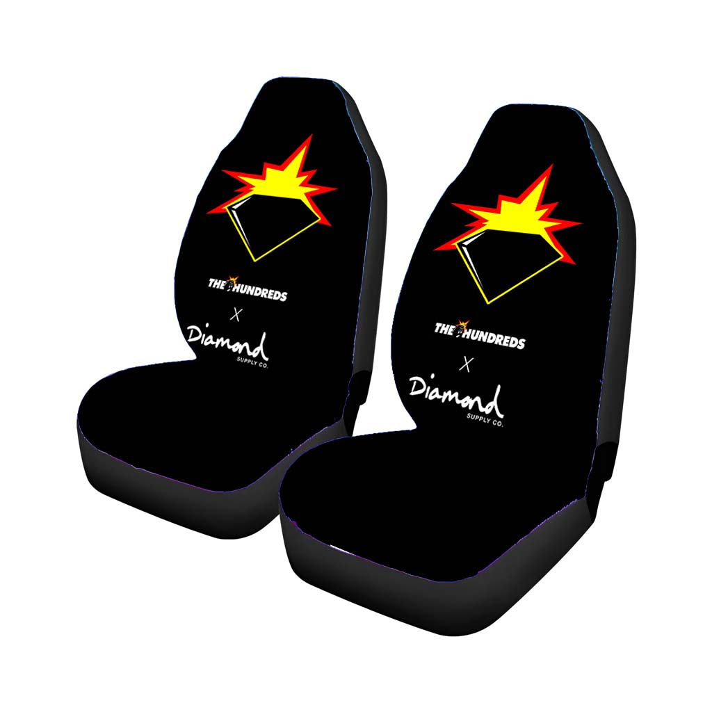 The Hundreds Diamond Supply Co Black 1 Car Seat Covers