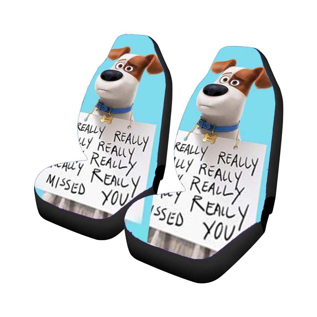 The Secret Life Of Pets Max Quote Car Seat Covers