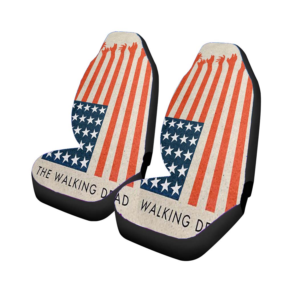 The Walking Dead Usa Flag Car Seat Covers