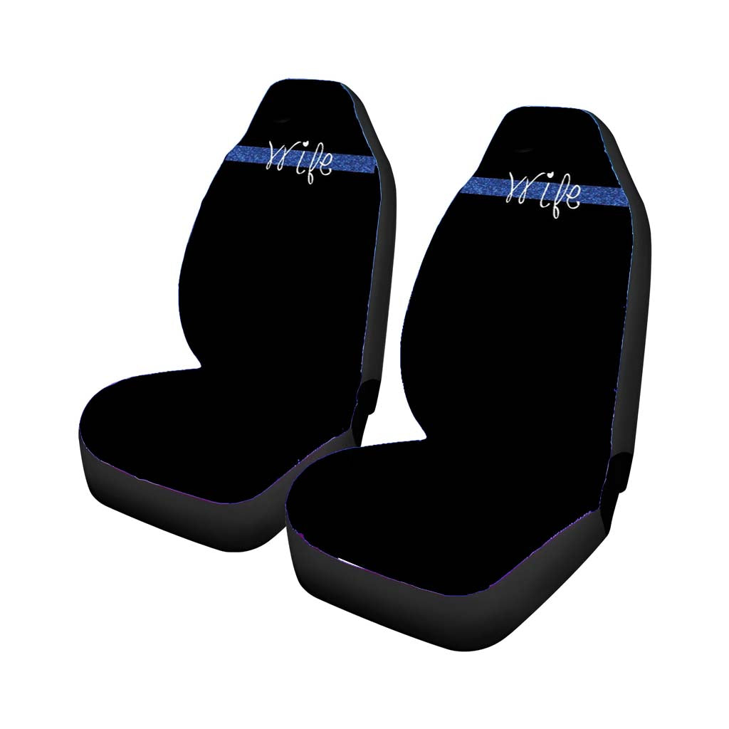 Thin Blue Line Police Wife Law Enforcement Car Seat Covers