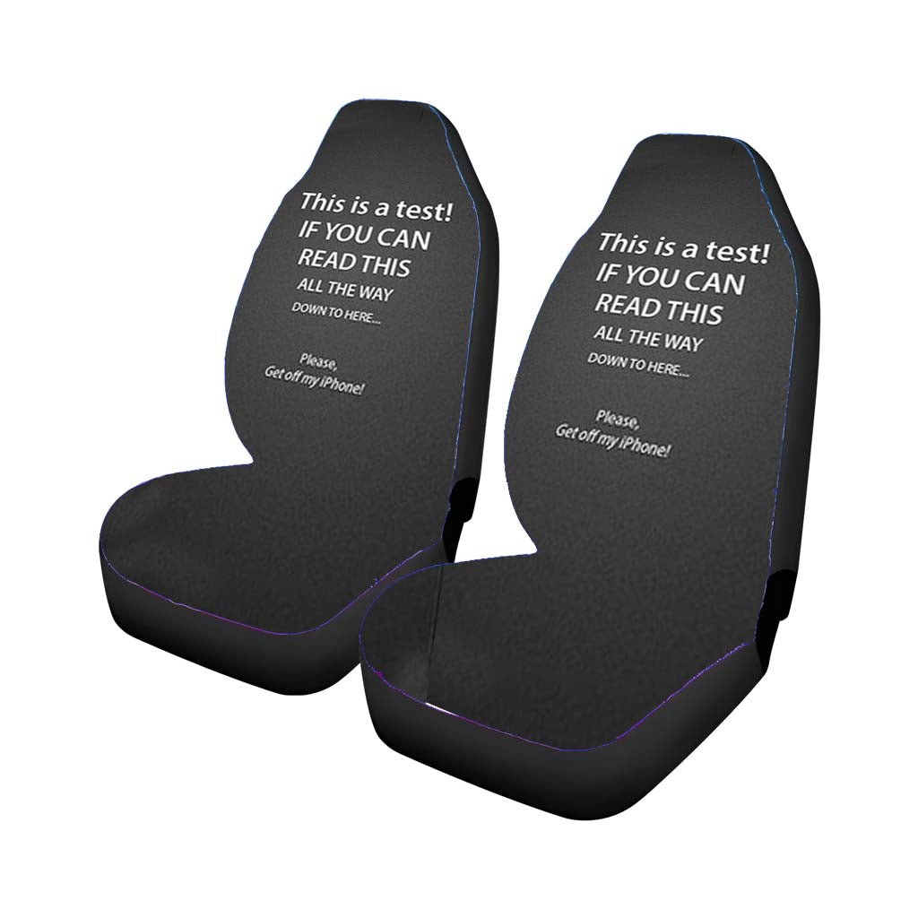This Is A Test Car Seat Covers