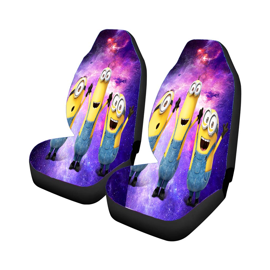 Three Minion Galaxy Car Seat Covers