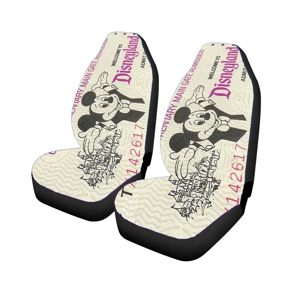 Ticket Disneyland Car Seat Covers