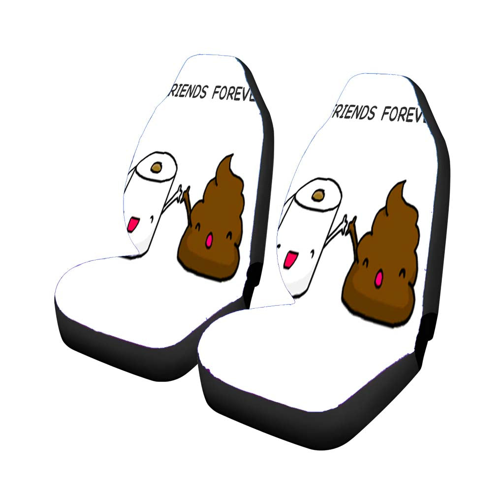 Tissue And Shit Friends Forever Car Seat Covers