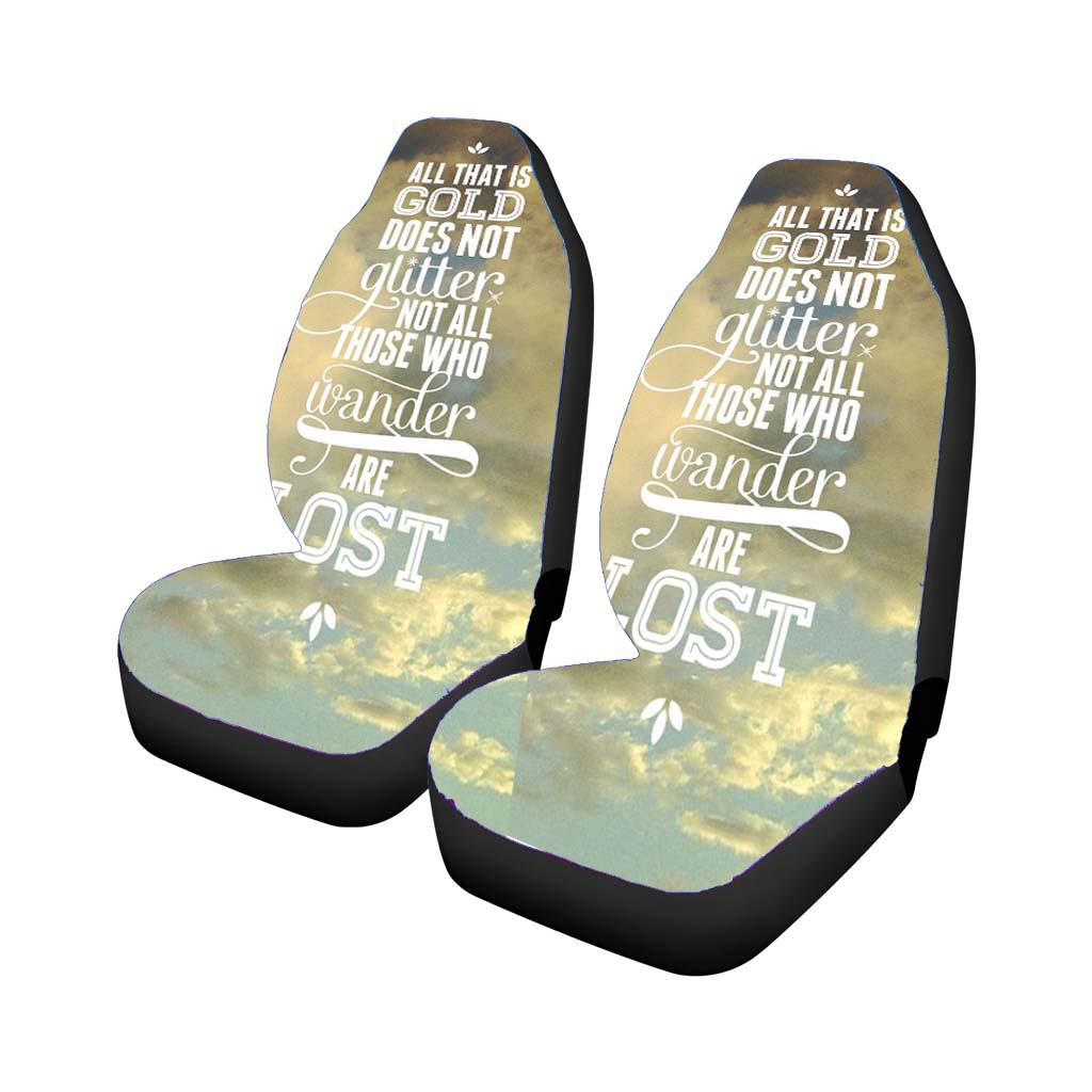 Tolkien Quote Not All Those Who Wander Are Lost Car Seat Covers