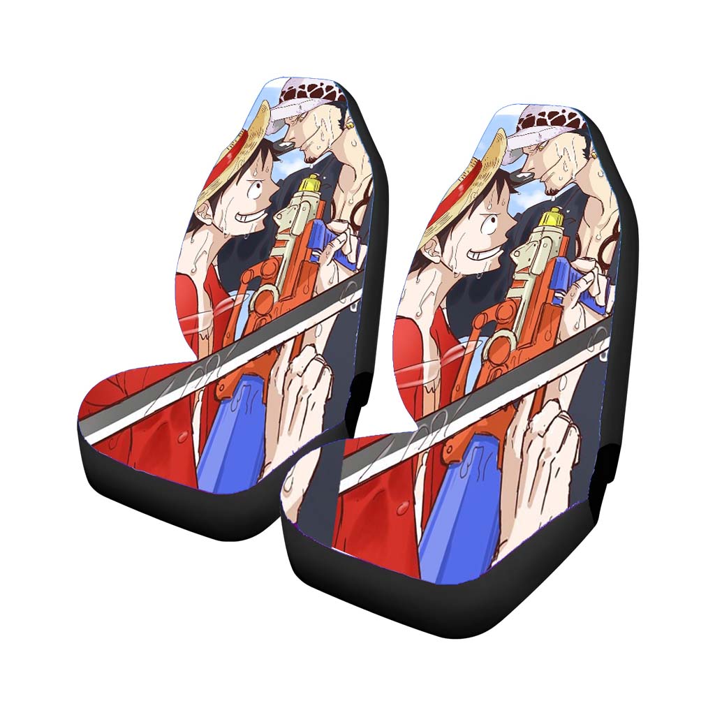 Trafalger Law & Luffy Car Seat Covers