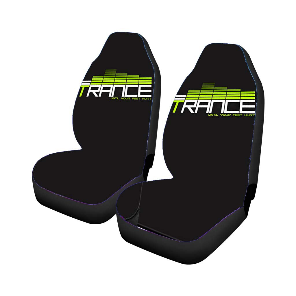 Trance Text Car Seat Covers