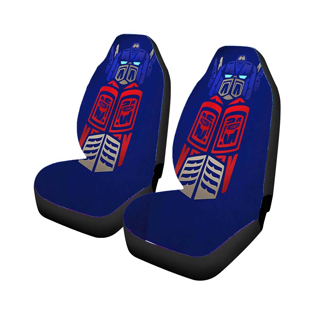 Transformers Logo Blue Car Seat Covers